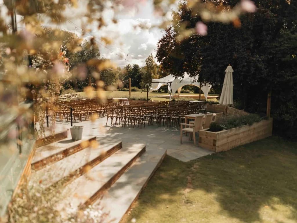 Réception de mariage dans un domaine de caractère.